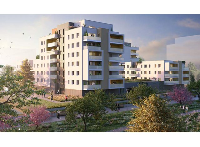Investissement locatif  Reichstett : programme immobilier neuf pour investir Les Promenades Gutenberg  Schiltigheim