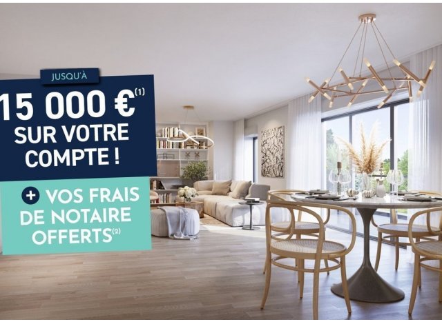 Investissement locatif en Seine-Saint-Denis 93 : programme immobilier neuf pour investir Villa Mansart  Le Blanc Mesnil