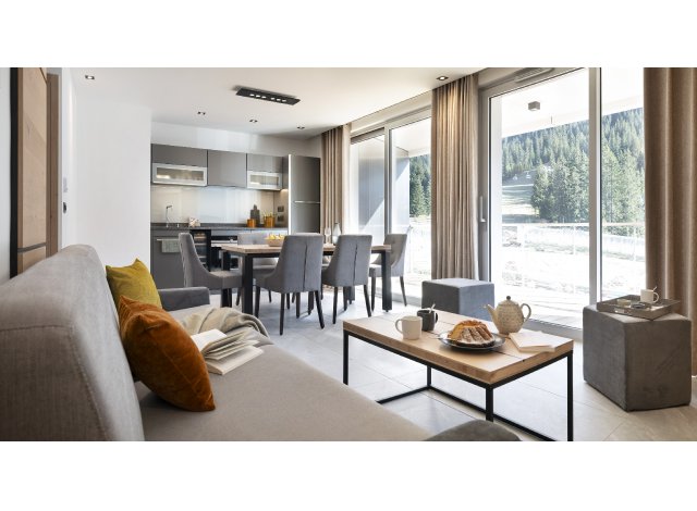 Investissement locatif  Chamonix-Mont-Blanc : programme immobilier neuf pour investir Résidence Alhéna  Flaine