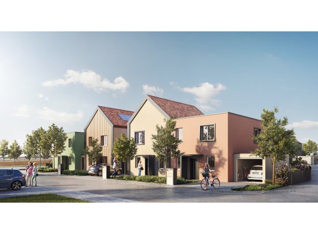 Investissement locatif en Alsace : programme immobilier neuf pour investir L'Empreinte - Maisons  Geispolsheim