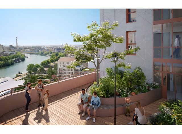 Investissement locatif  Paris 12me : programme immobilier neuf pour investir Rives de Seine  Ivry-sur-Seine