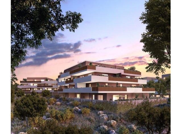 Investissement locatif en Languedoc-Roussillon : programme immobilier neuf pour investir Domaine les Lavandieres TR2  Castries