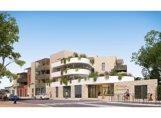 Investissement locatif en Languedoc-Roussillon : programme immobilier neuf pour investir Le Jardin de Castille  Mauguio