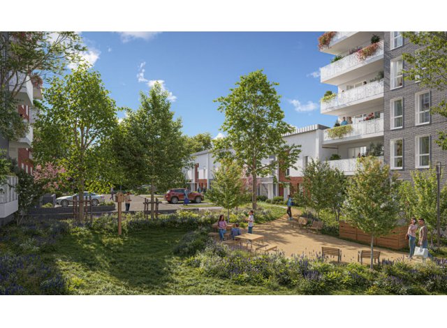 Jardin Cézanne immobilier neuf Corbeil-Essonnes