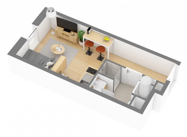 Immobilier neuf La Roche-sur-Yon : Cour 1804