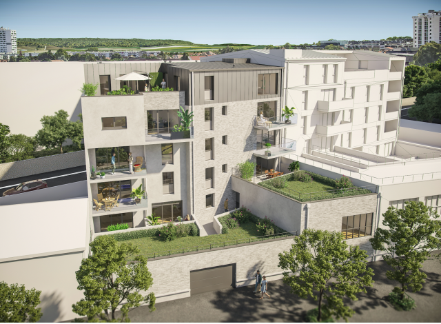 Investissement locatif  Reims : programme immobilier neuf pour investir Residence Jeanne  Reims