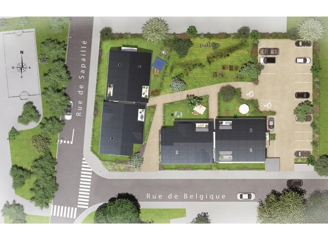 Les Jardins de Sapaillé appart Tours