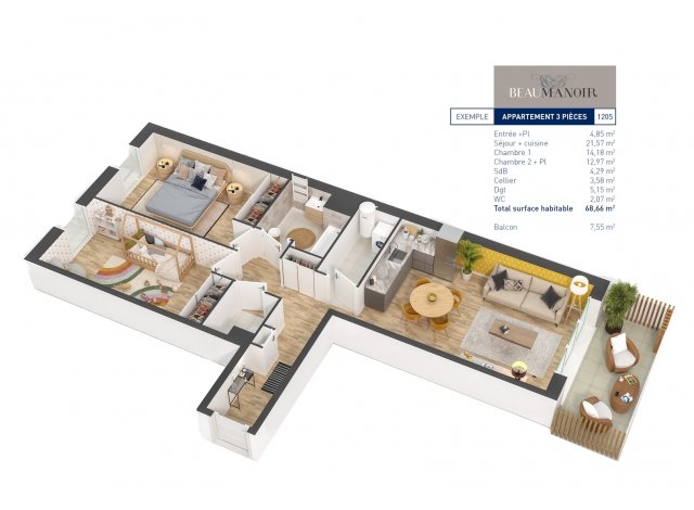 Beaumanoir appart L'Huisserie