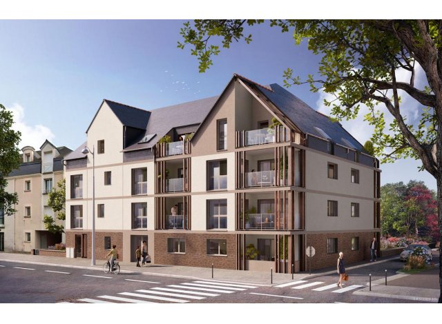 Investissement locatif en Bretagne : programme immobilier neuf pour investir Krei'Zen  Bruz