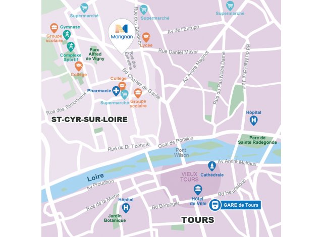 Programme immobilier neuf appart Saint-Cyr-sur-Loire