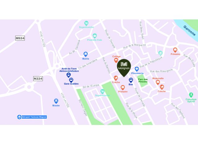 Programme immobilier neuf mixte Beauzelle