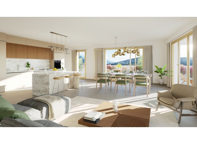 Investissement locatif  Barby : programme immobilier neuf pour investir Osmose - Quartier des Hirondelles  Annecy