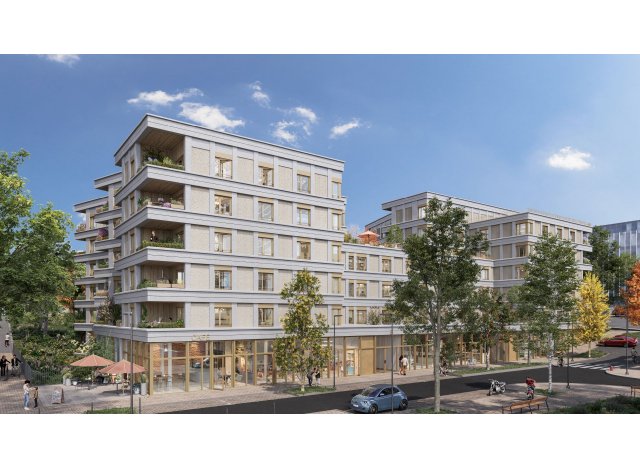 Investissement locatif  Bron : programme immobilier neuf pour investir La Place Centrale  Bron