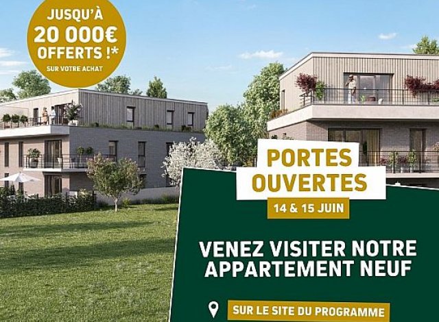 Investissement locatif dans le Nord 59 : programme immobilier neuf pour investir Confidence  La Chapelle-d'Armentières