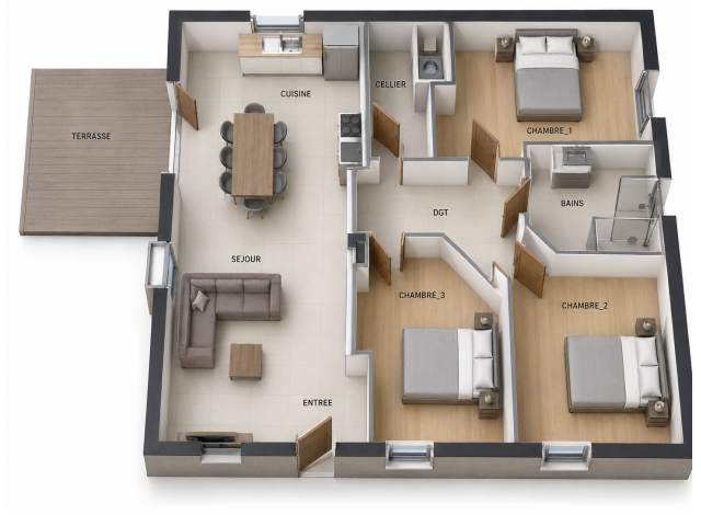 T3 et T4 à Dorans, aux Portes de Belfort immobilier neuf Dorans