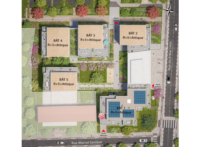 Programme neuf Villeurbanne : Appartements BRS Villeurbanne