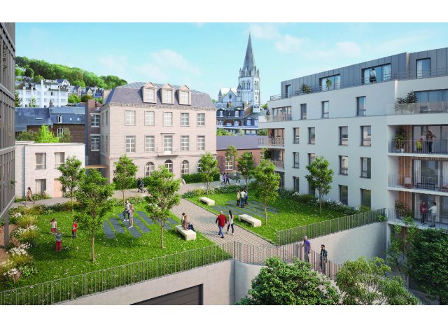 Investissement locatif en Seine-Maritime 76 : programme immobilier neuf pour investir Rouen M1  Rouen