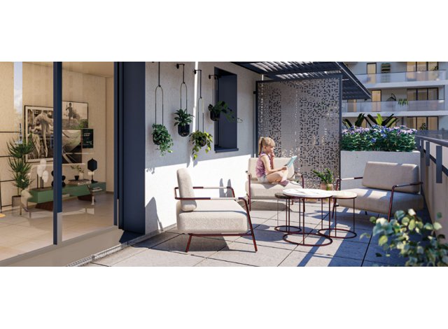 Logement neuf Dijon : Garden State - Bat e - Terrazza