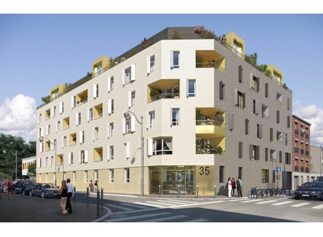 Investissement locatif en Seine-Saint-Denis 93 : programme immobilier neuf pour investir Square et Jardin  Aubervilliers