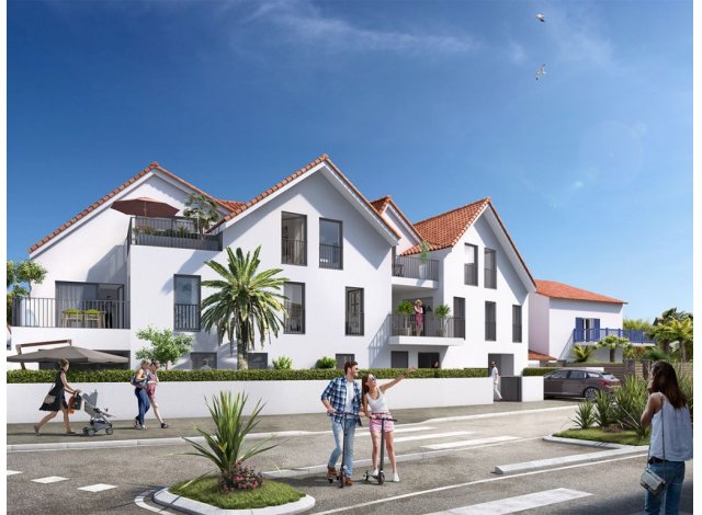 Investissement locatif  Bidart : programme immobilier neuf pour investir Bo Rivage  Biarritz