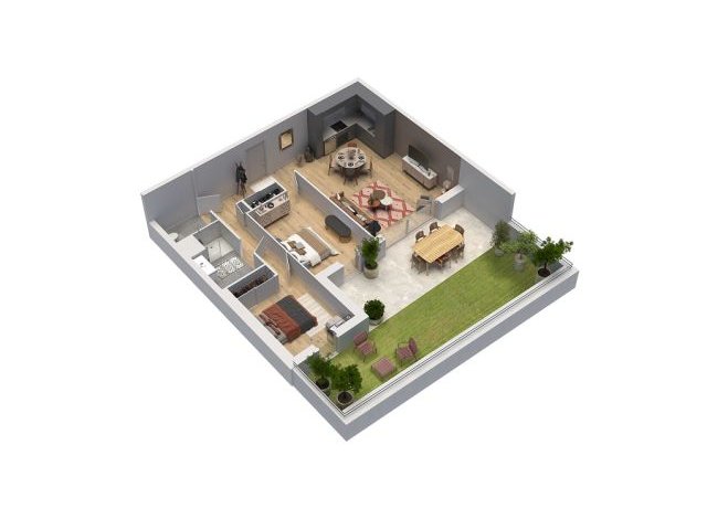 Terrasses de la rive TR3 appart Inzinzac-Lochrist