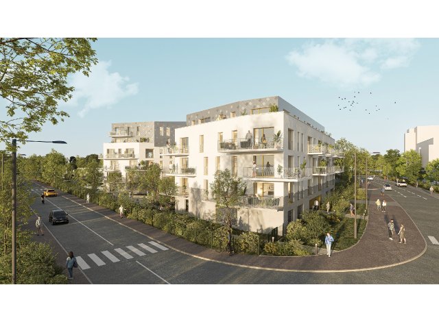 Investissement locatif dans le Calvados 14 : programme immobilier neuf pour investir Louise Michel  Mondeville