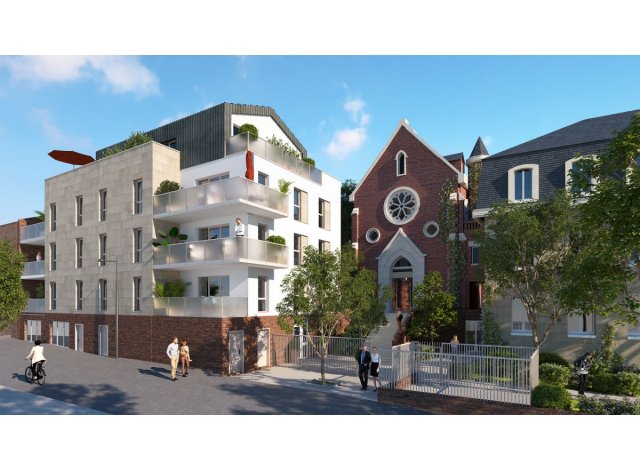 Investissement locatif en Haute-Normandie : programme immobilier neuf pour investir Le Parc des Mathurins  Rouen