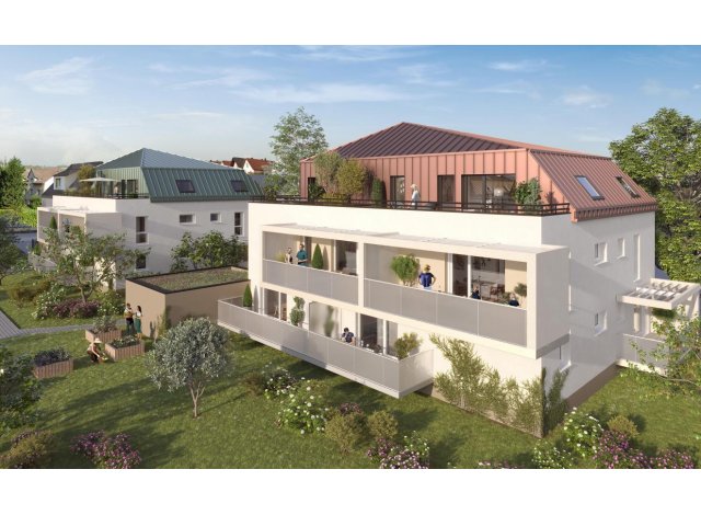 Investissement locatif  Geispolsheim : programme immobilier neuf pour investir Terrasses du Centre  Fegersheim