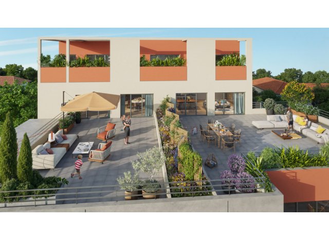 Investissement locatif dans l'Ain 01 : programme immobilier neuf pour investir Les Terrasses Lalande  Bourg-en-Bresse