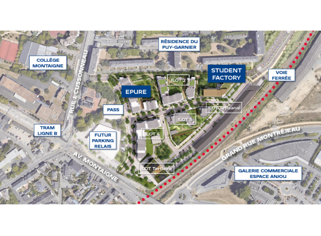 Programme neuf Angers : Epure - Quartier Montaigne